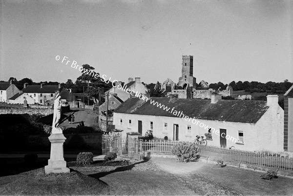 KILCONNELL ABBEY FROM VILLAGE